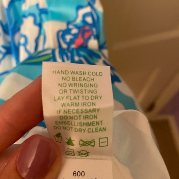 Lilly Pulitzer Shorely Blue Sandrine Dress size 6 - Picture 8 of 8